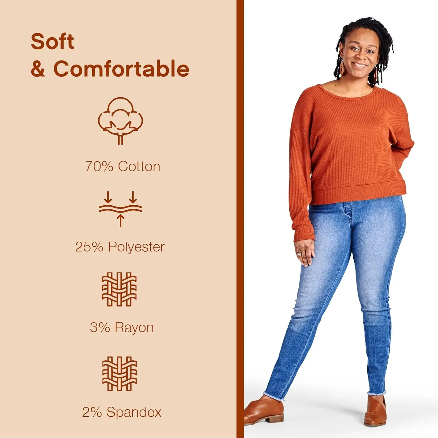 No nonsense Women's Frayed Edge Denim Leggings