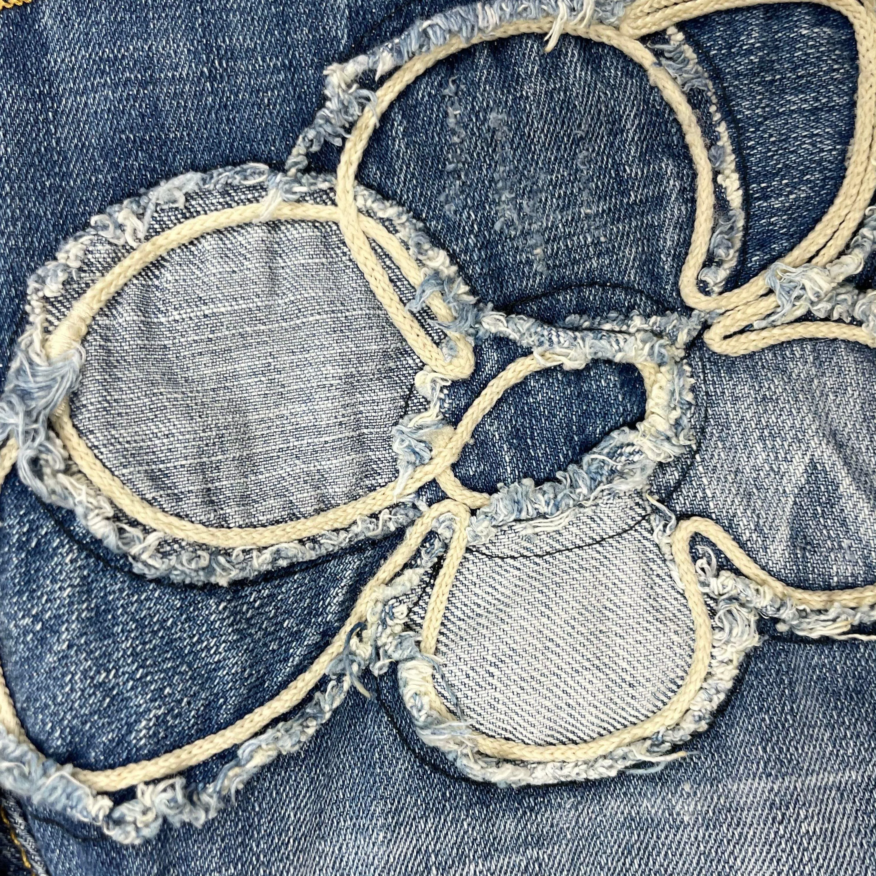 Nolita Pocket Girls Italian Denim Appliqué Bootleg Jeans - Size 6Y