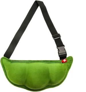 Novelty Unisex Chest Bag Plush Beans Shape Waist Bag Crossbody Sling Daypack Shoulder Bum Bag with Adjustable Strap