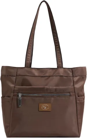 Nylon Shoulder Bag for Women Waterproof Handbag Casual Lightweight Tote Bag Multi Pockets Top Handle Bag Underarm Bag