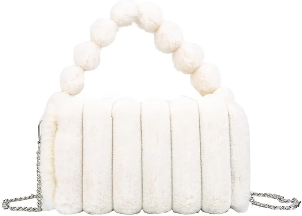 Oagasi Fur Purses for Women Faux Fur Bag Crossbody Bags Fuzzy Purse Furry Purse Y2k Shoulder Purse Handbags