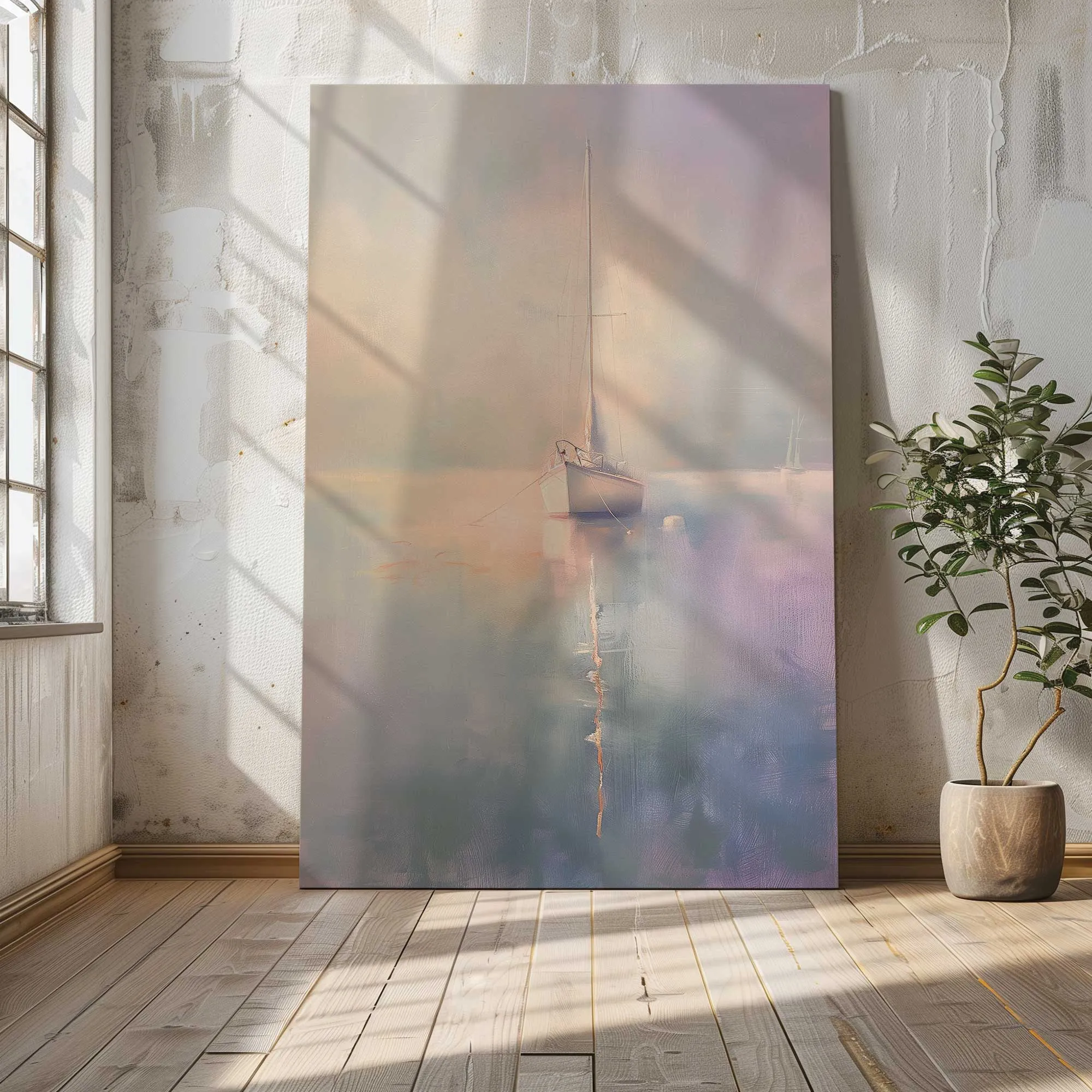 Ocean's Sentinel v1 Large Canvas Print