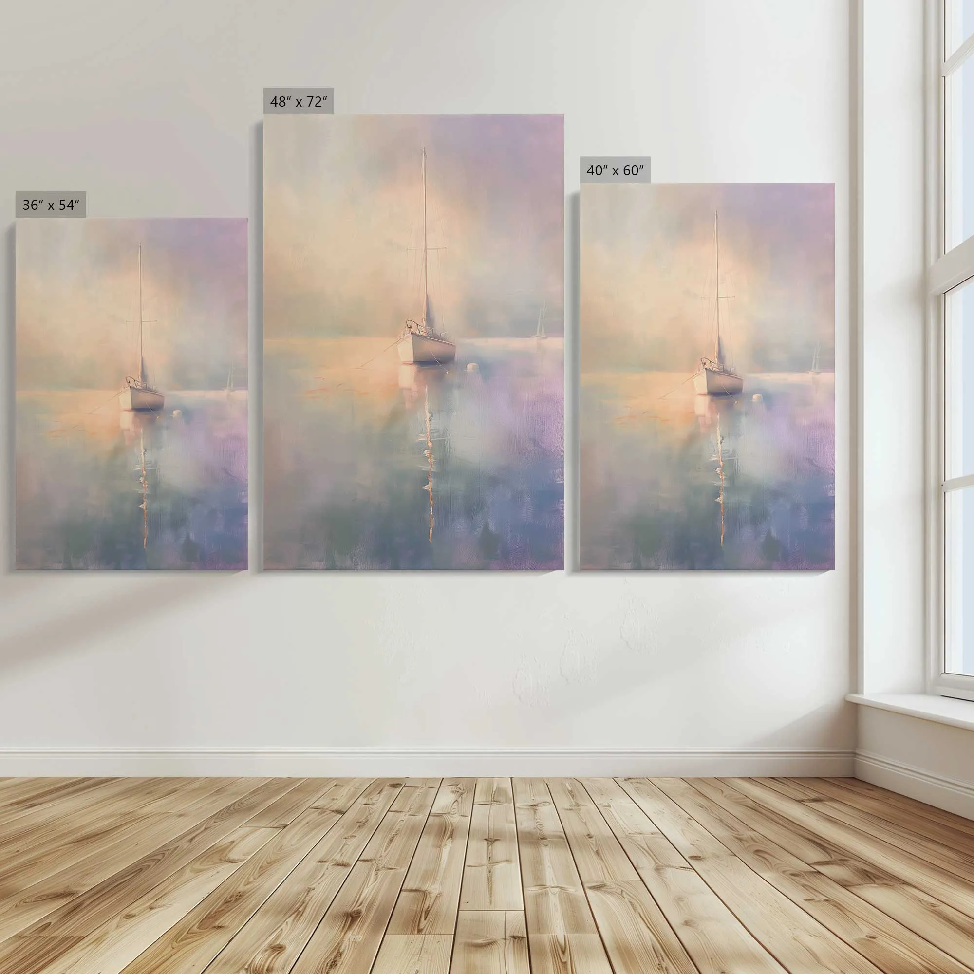 Ocean's Sentinel v1 Large Canvas Print