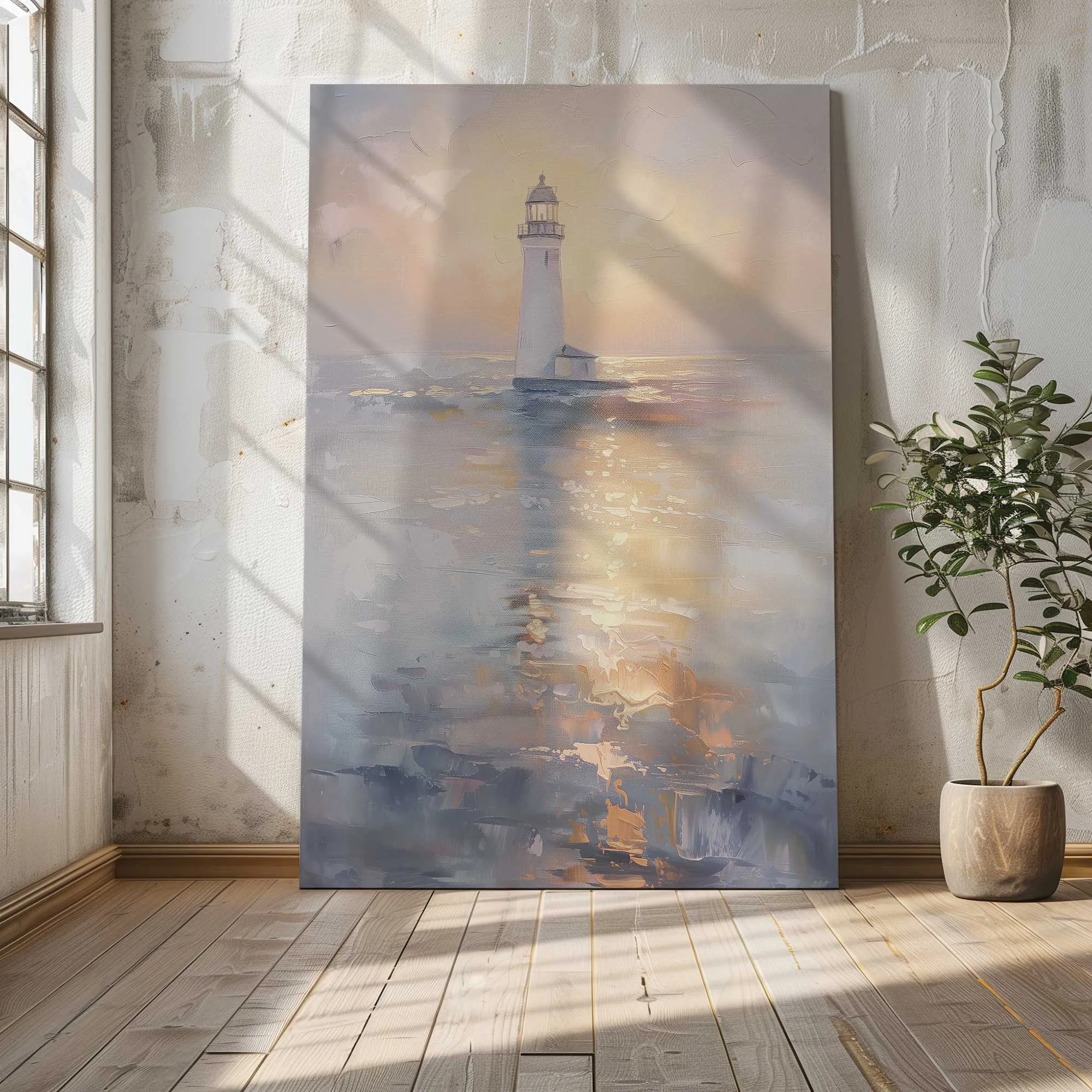 Ocean's Sentinel v2 Large Canvas Print
