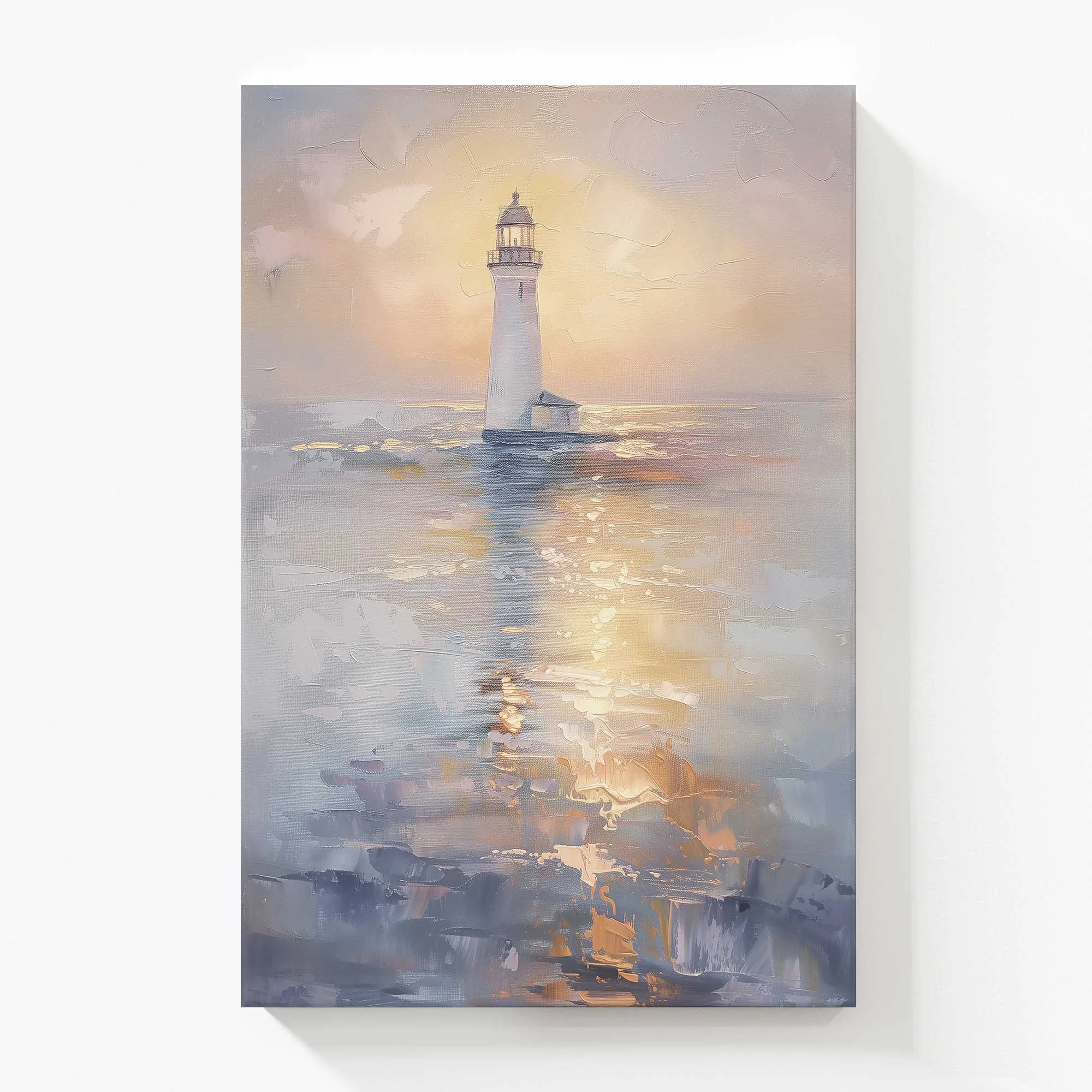 Ocean's Sentinel v2 Large Canvas Print