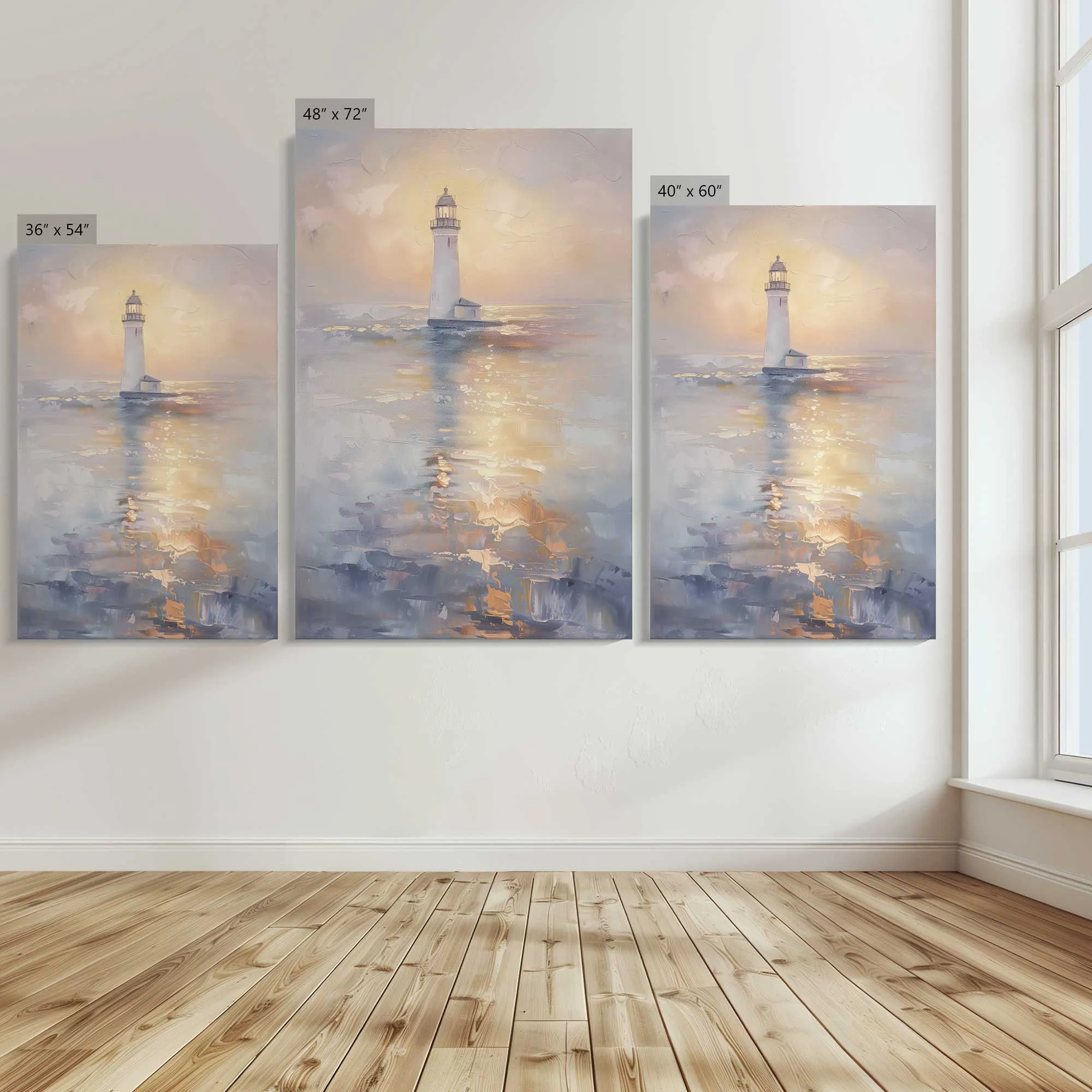 Ocean's Sentinel v2 Large Canvas Print