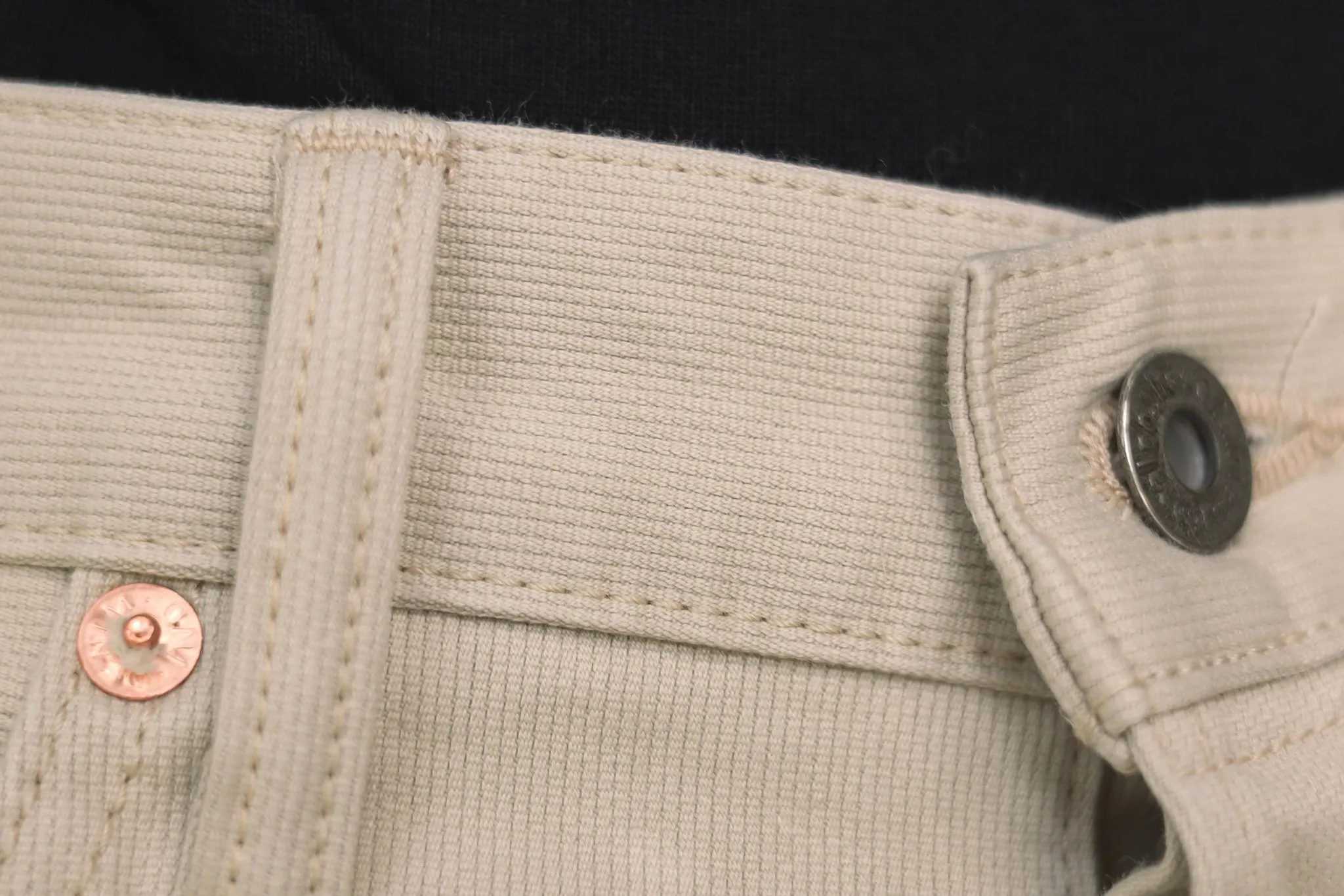 【ONI DENIM】216PQ Californians Pique Straight Jeans／60年代復古象牙白高腰修身直筒褲