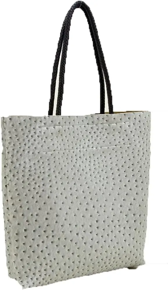 Ostrich 2 in one Dual Bags bag L Satchel Shoulder Handbag Tote Designer Inspired