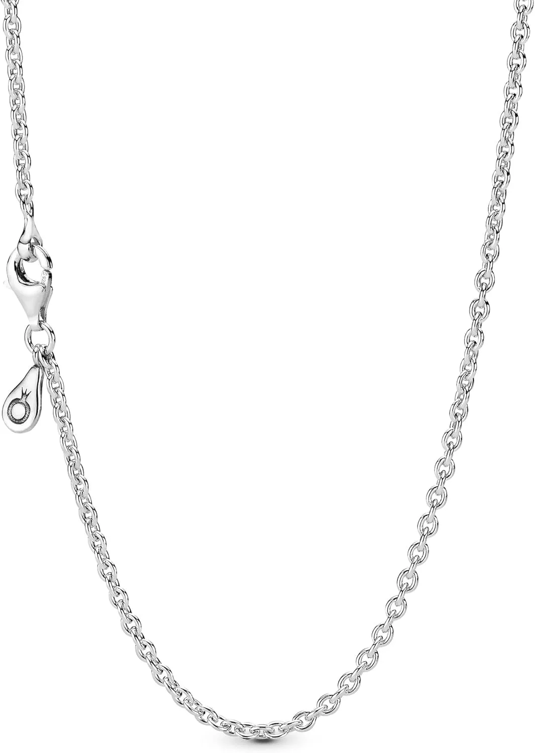 Pandora Cable Chain Necklace - Classic Chain Necklace with Lobster Clasp - Gift for Her - Sterling Silver Adjustable Necklace - With Gift Box