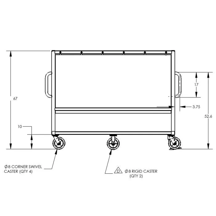 Parts Cart | 84'' | 5×10'' | Pockets | Valley Craft EP3531-300