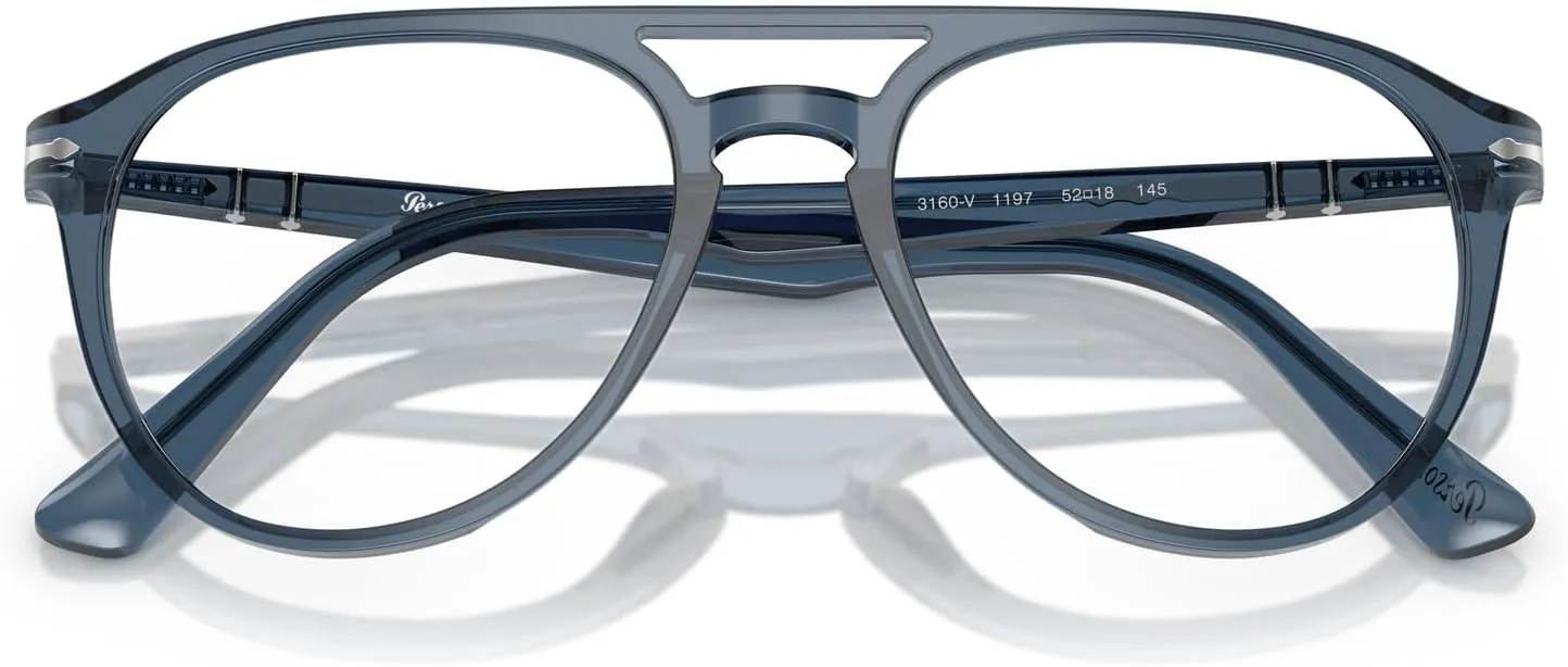 Persol Men's Po3160v Aviator Prescription Eyewear Frames