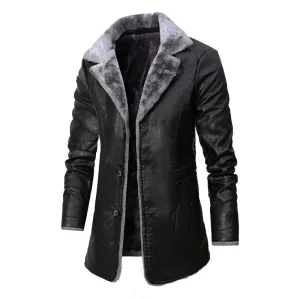 Plush Large Lapel Suit Fur Plush Jacket Men