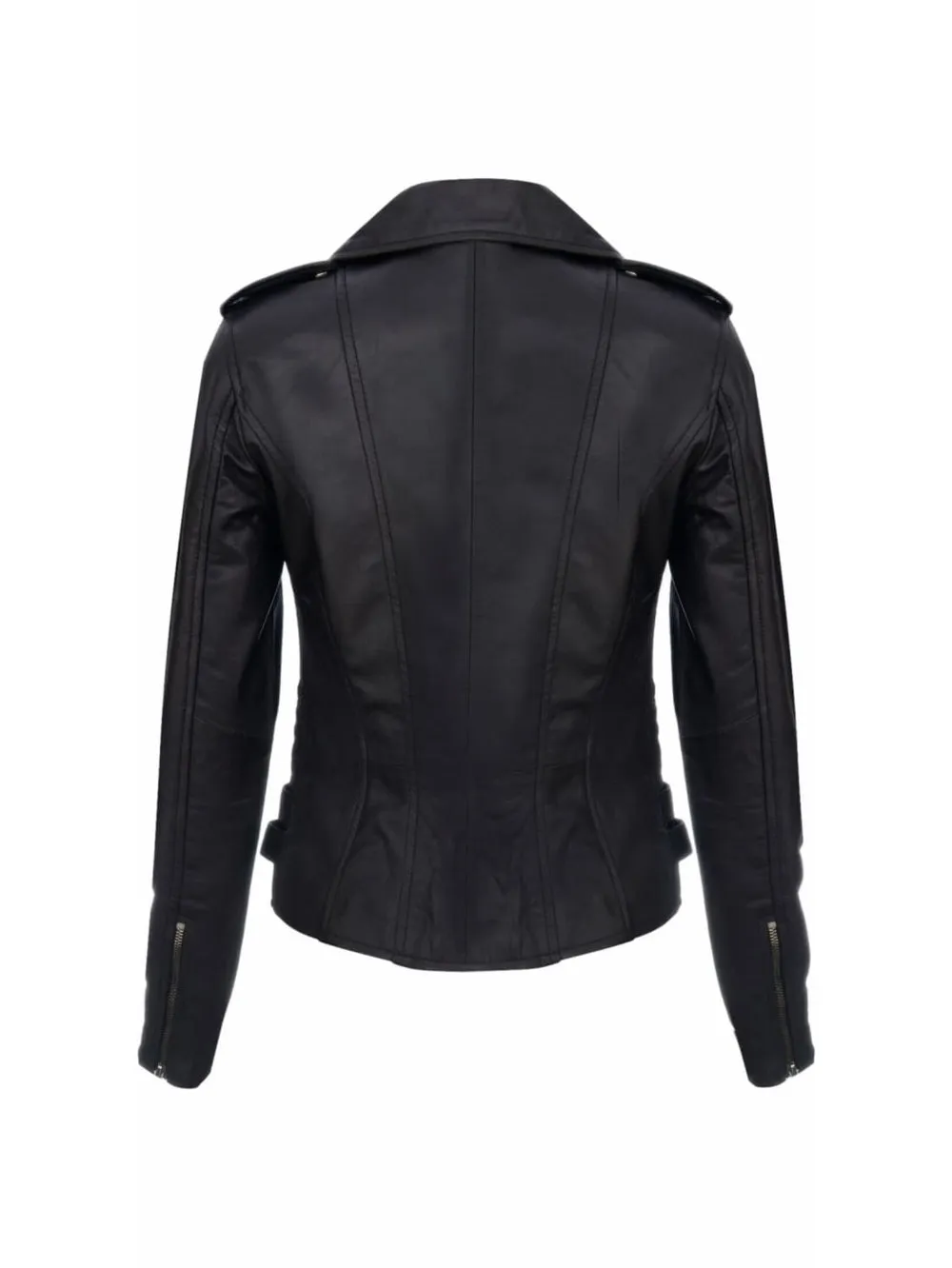 Plush Luxe Leather Biker Jacket