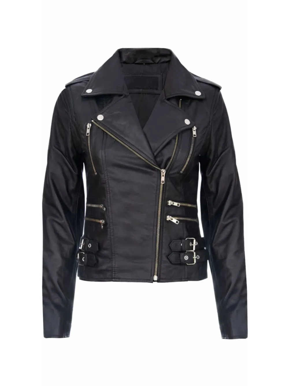 Plush Luxe Leather Biker Jacket