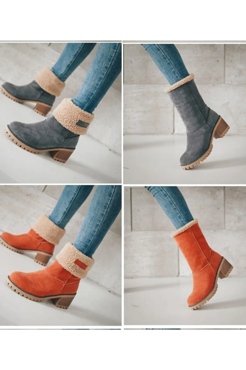 Plush Mid Calf Boots