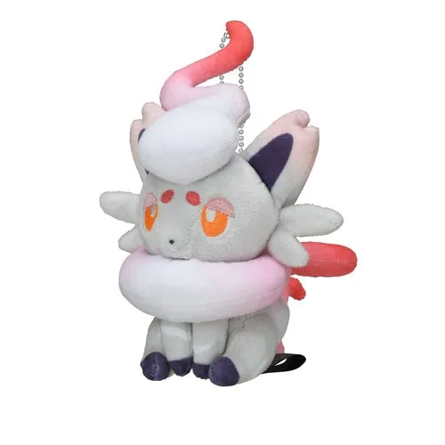 Pokemon Plush Keychain Hisuian Zorua Yona Yona Ghost GITD Pokemon Center