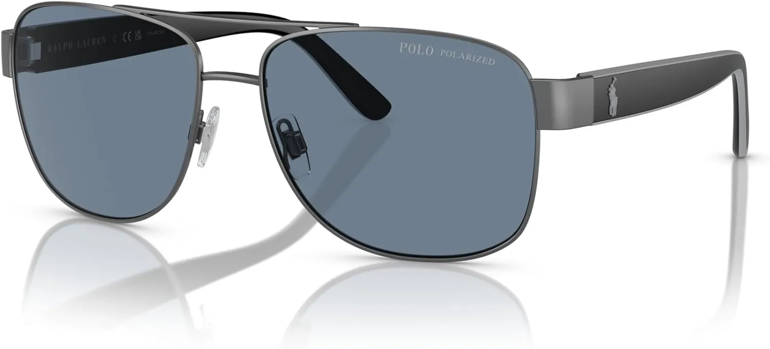 Polo Ralph Lauren Men's Ph3122 Aviator Sunglasses