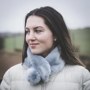 Pom Collar - Blue