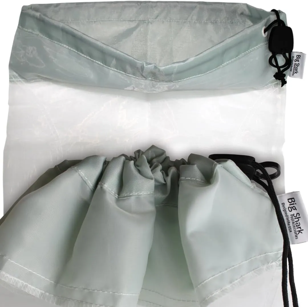 Pool Debris Leaf Cleaning Vacuum Replacement 4 Mesh Nylon Bags 15" X 24.5" 100 Micron