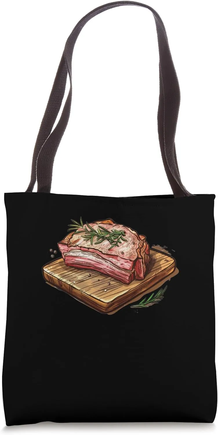 Pork Belly In A Rustic Setting Tote Bag