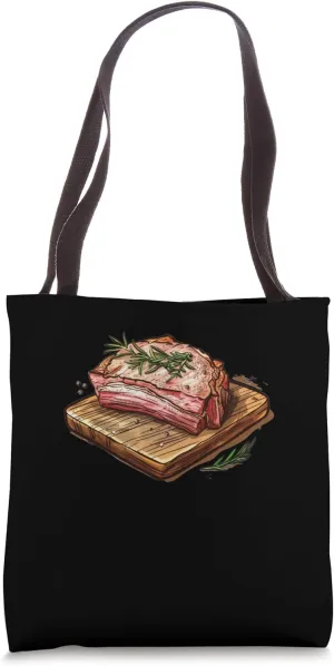 Pork Belly In A Rustic Setting Tote Bag