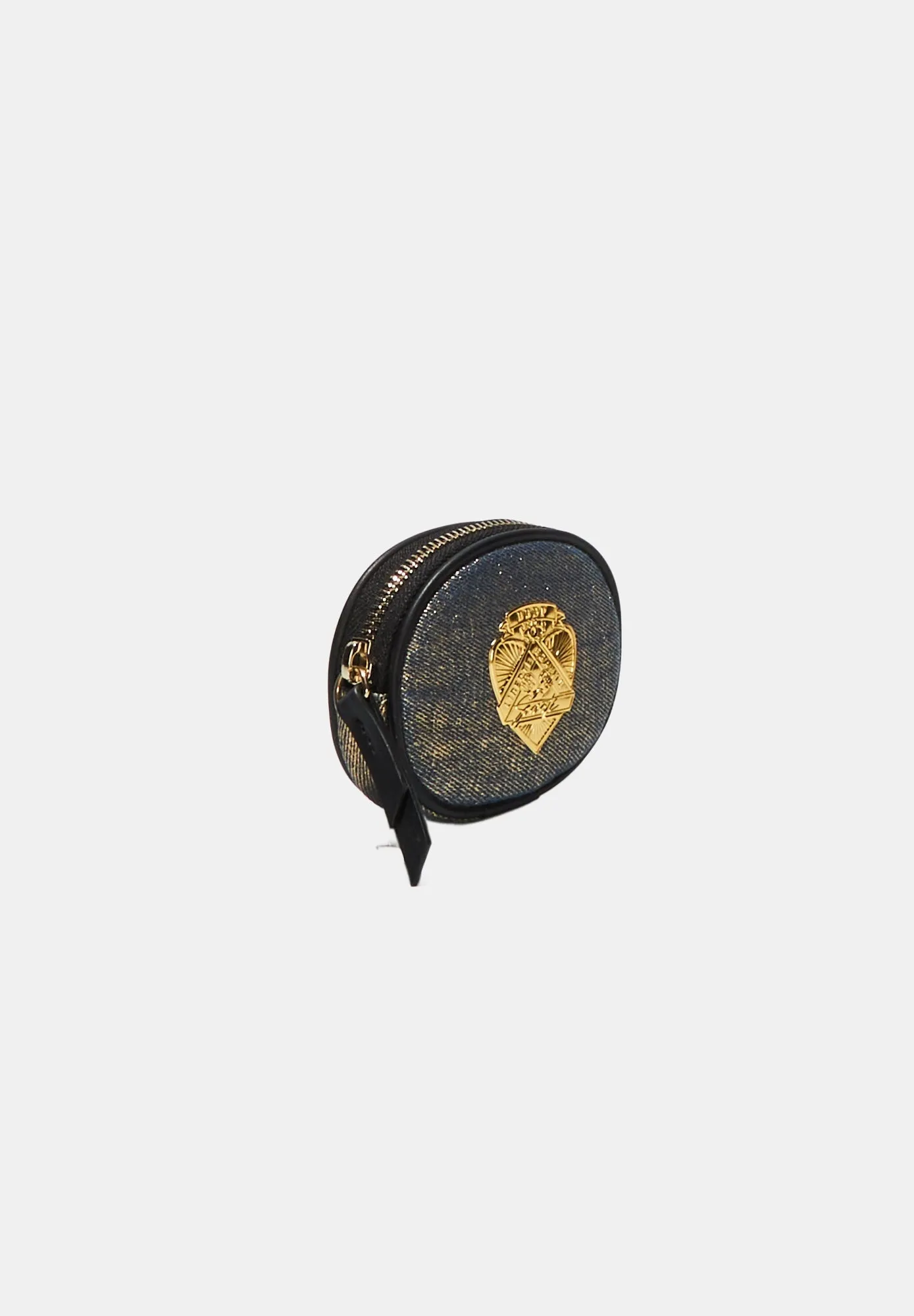 Porte Monnaie Rond-Sororite Gold Denim