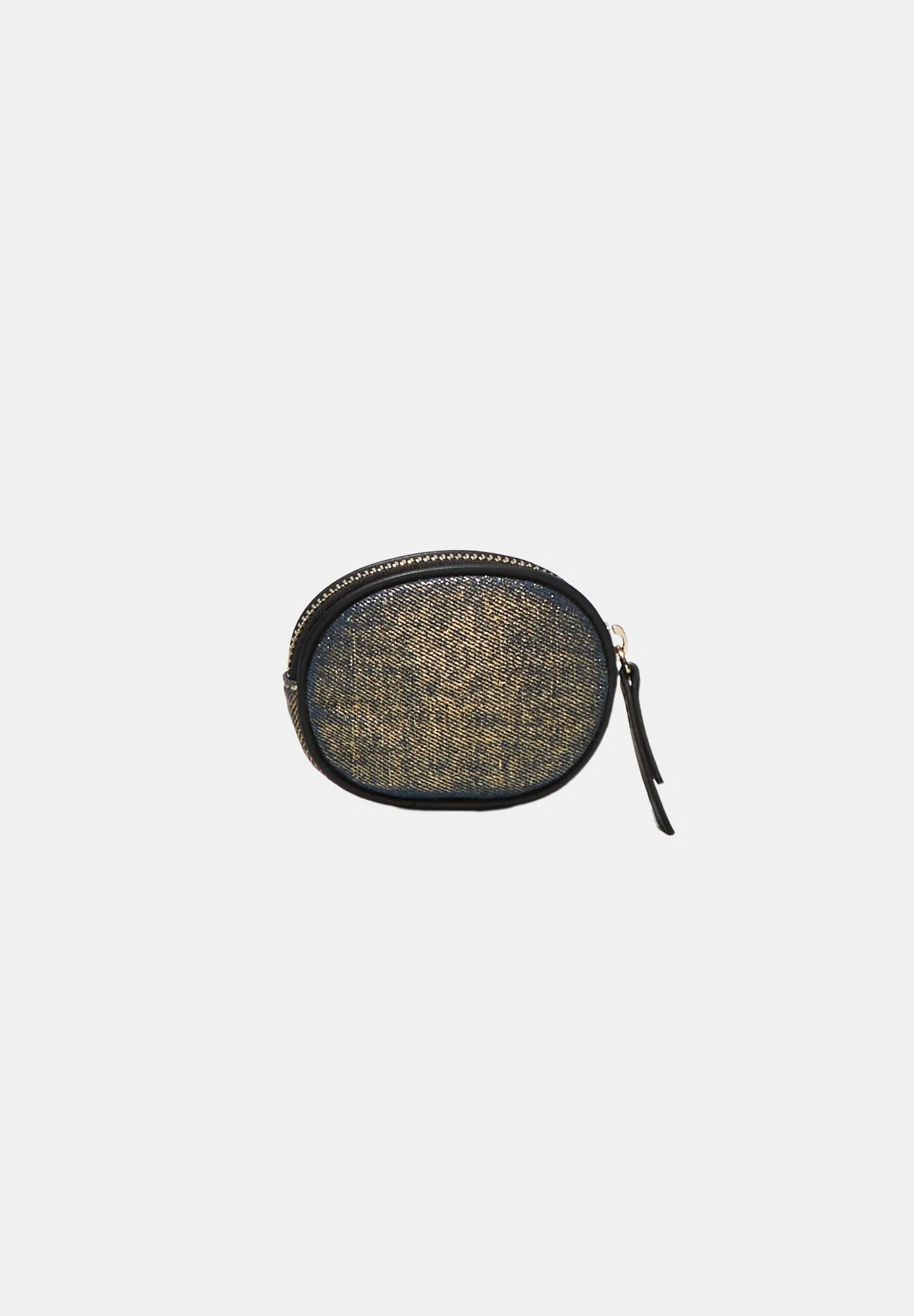 Porte Monnaie Rond-Sororite Gold Denim
