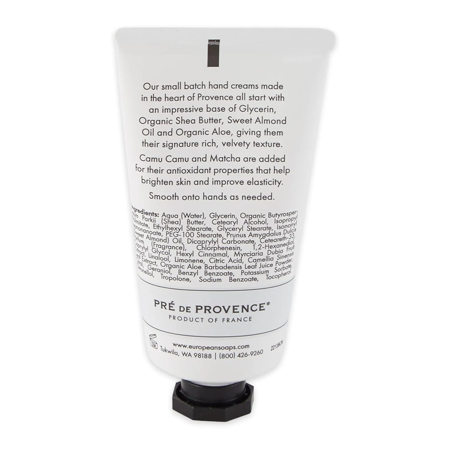 Pre de Provence Boutanique Small Batch Hand Cream Enriched with Shea Butter, Sweet Almond Oil, Minerals & Antioxidants, 50 Gram, Camu Camu & Matcha