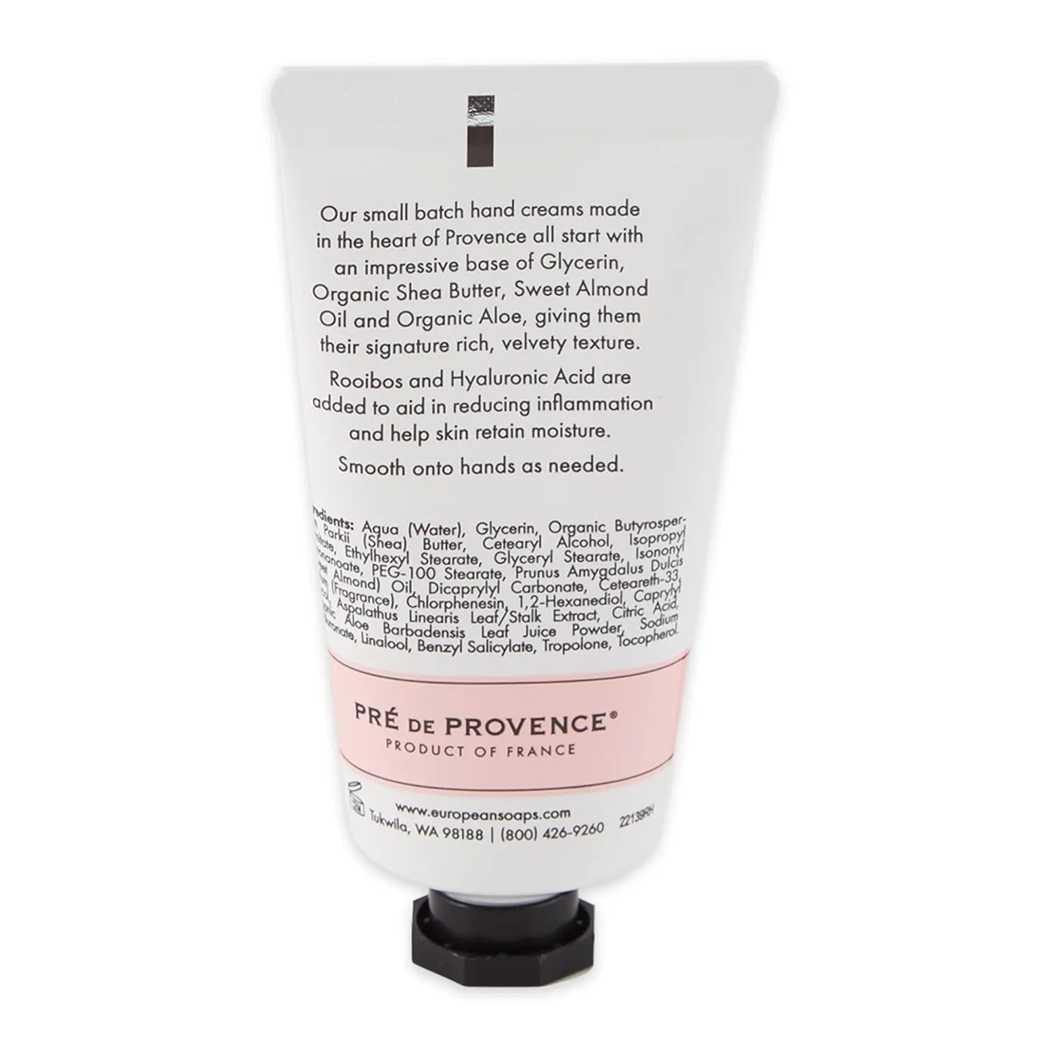 Pre de Provence Boutanique Small Batch Hand Cream Enriched with Shea Butter, Sweet Almond Oil, Minerals & Antioxidants, 50 Gram, Rooibos & Hyaluronic Acid