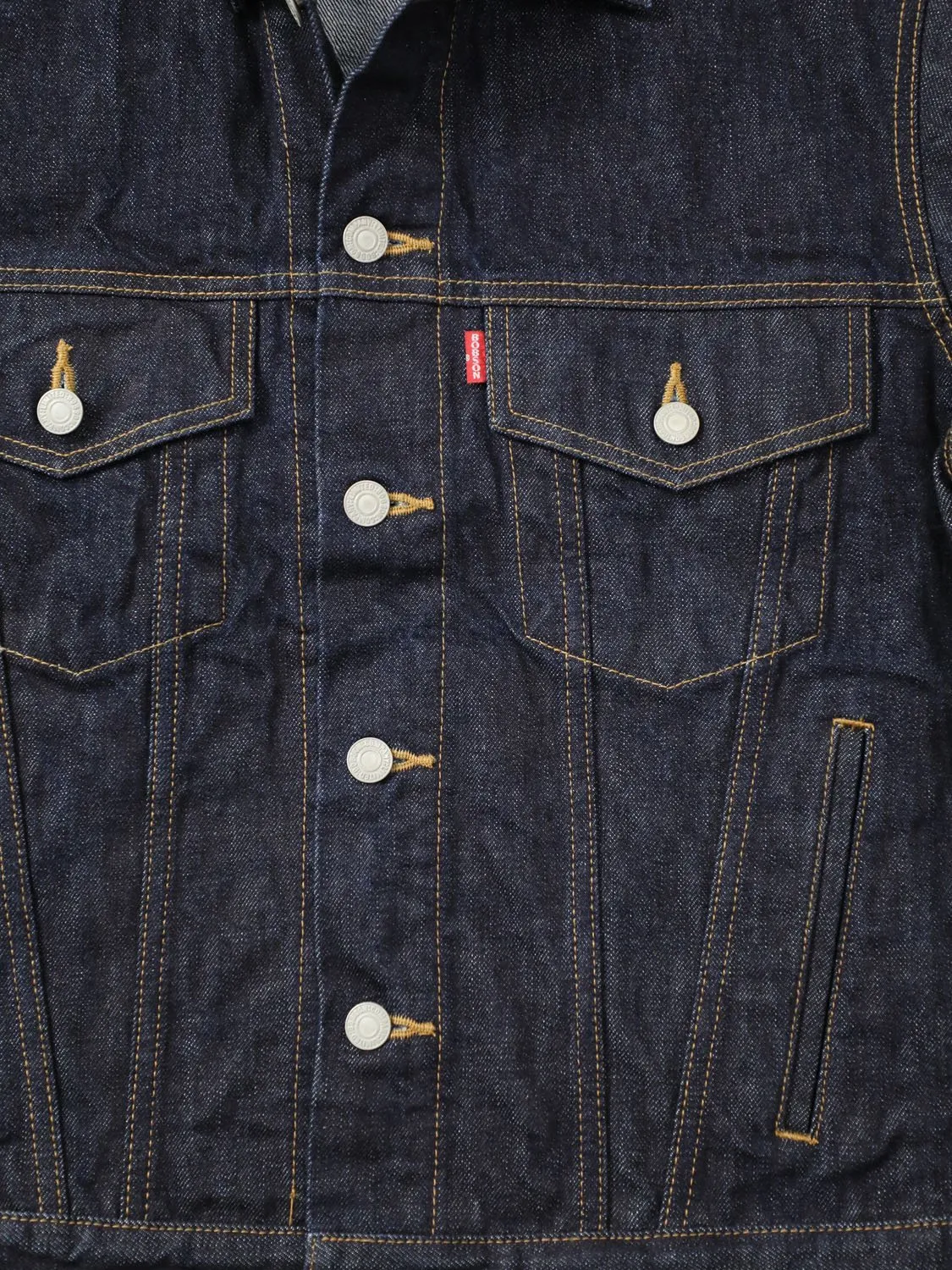 Premium denim jacket one-washed unisex