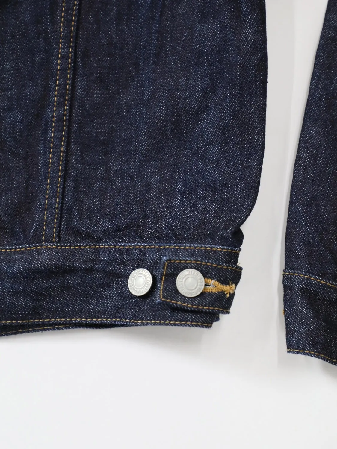Premium denim jacket one-washed unisex