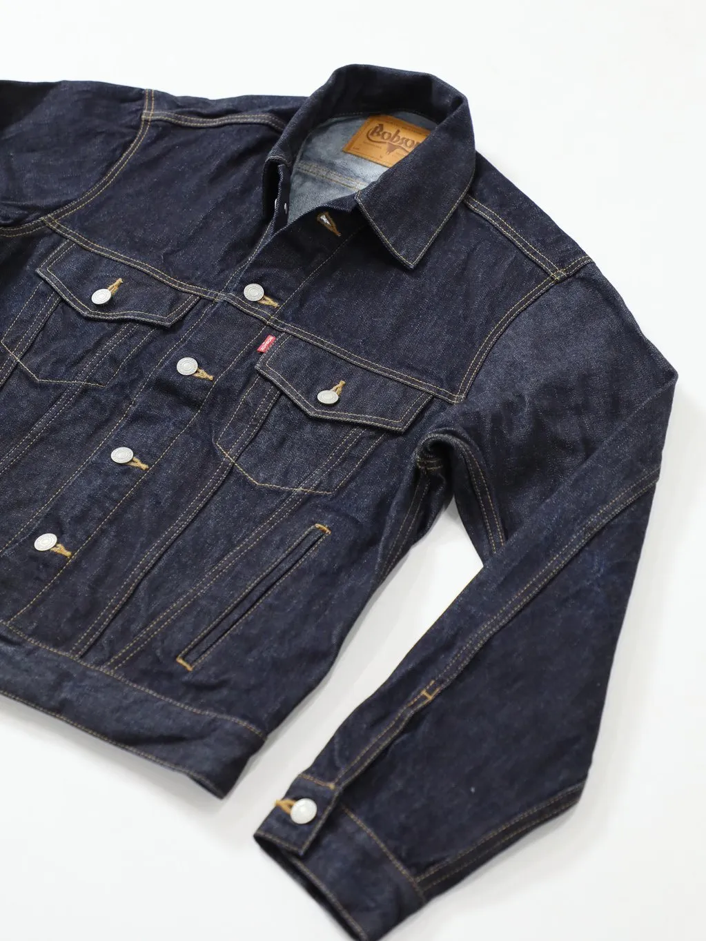 Premium denim jacket one-washed unisex