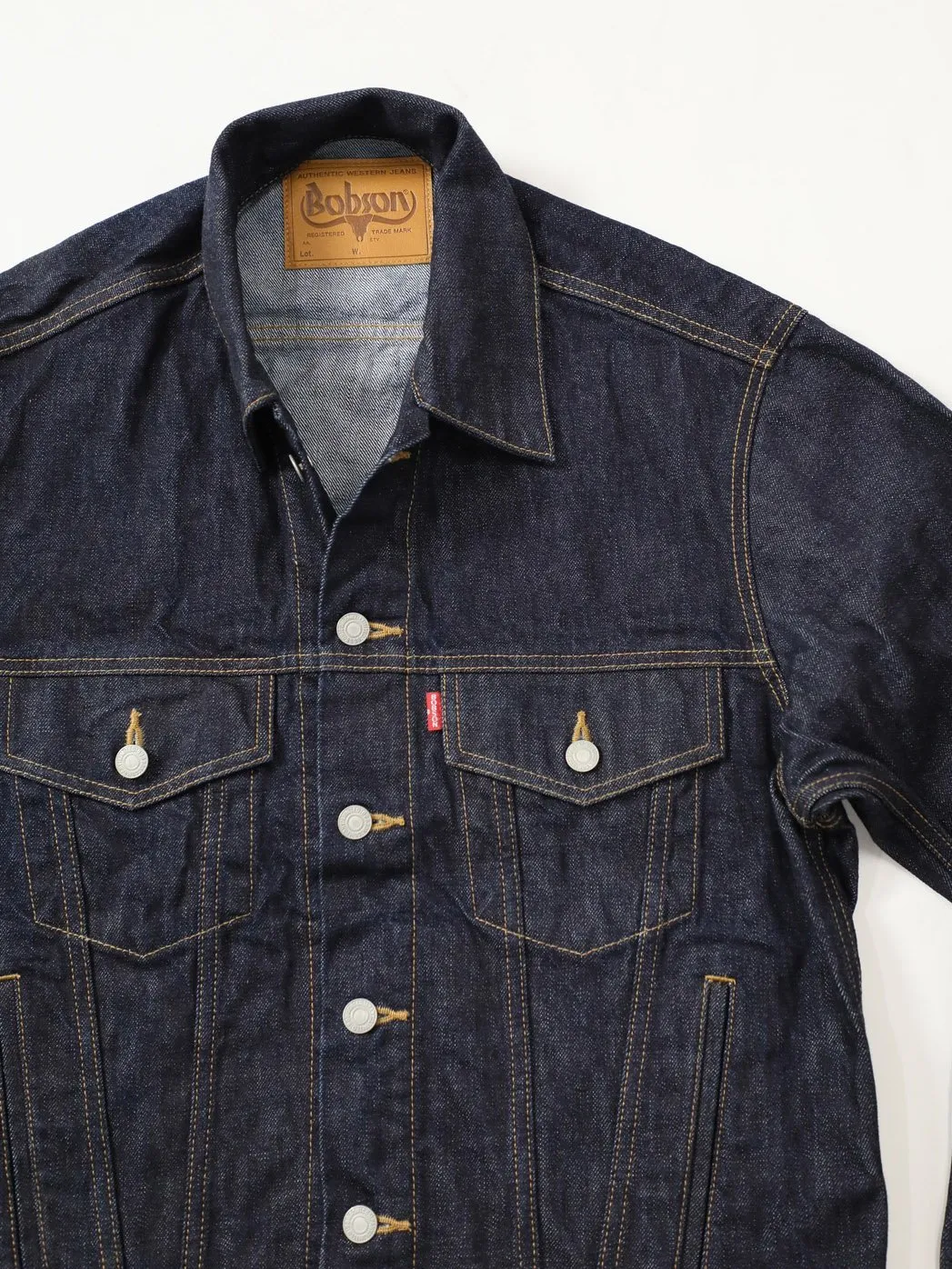 Premium denim jacket one-washed unisex
