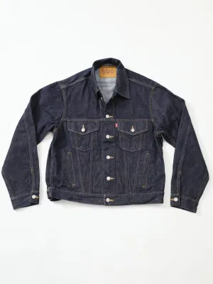 Premium denim jacket one-washed unisex