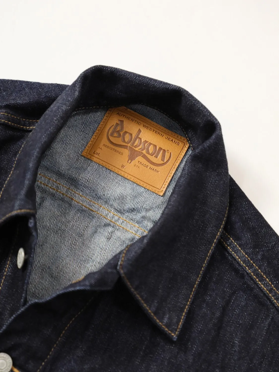 Premium denim jacket one-washed unisex