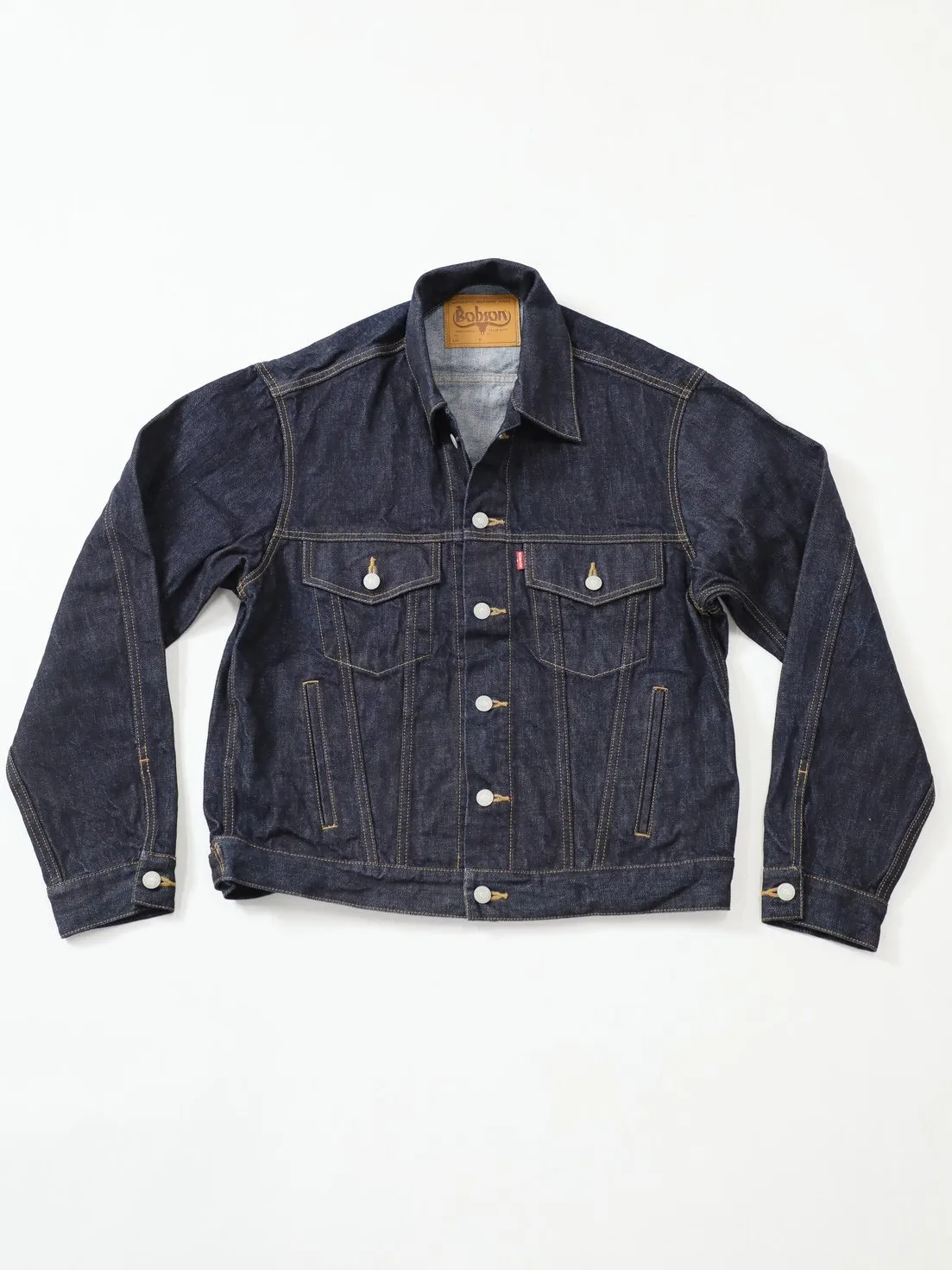 Premium denim jacket one-washed unisex