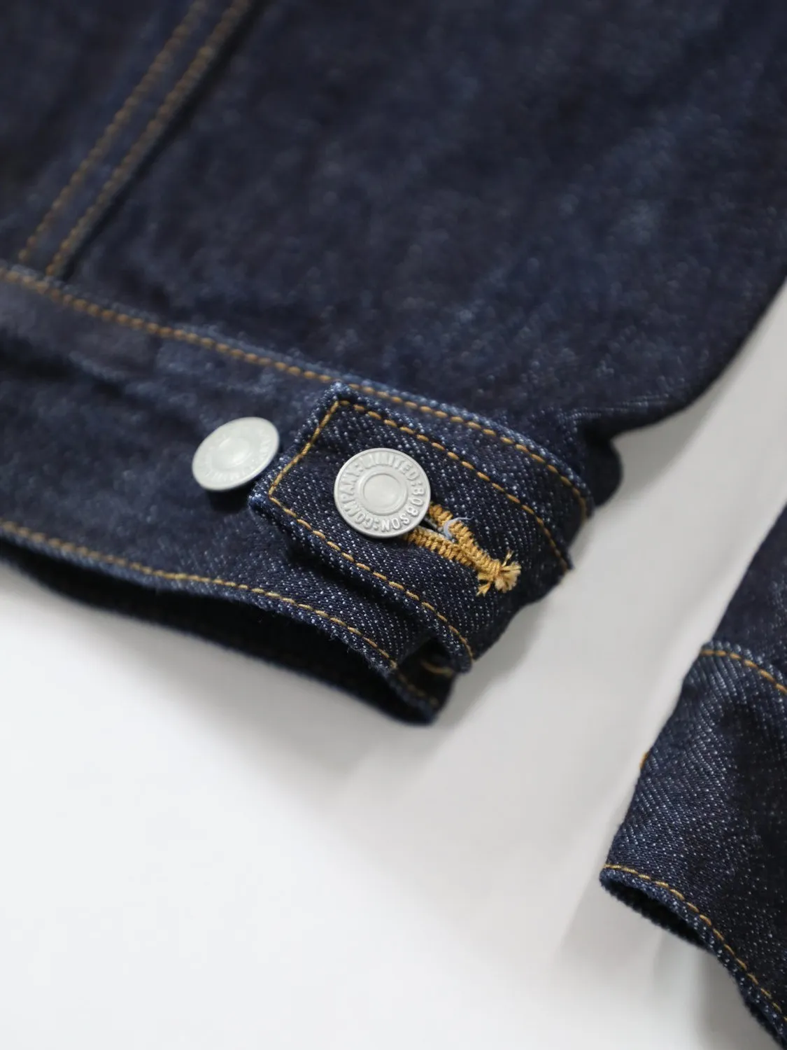 Premium denim jacket one-washed unisex
