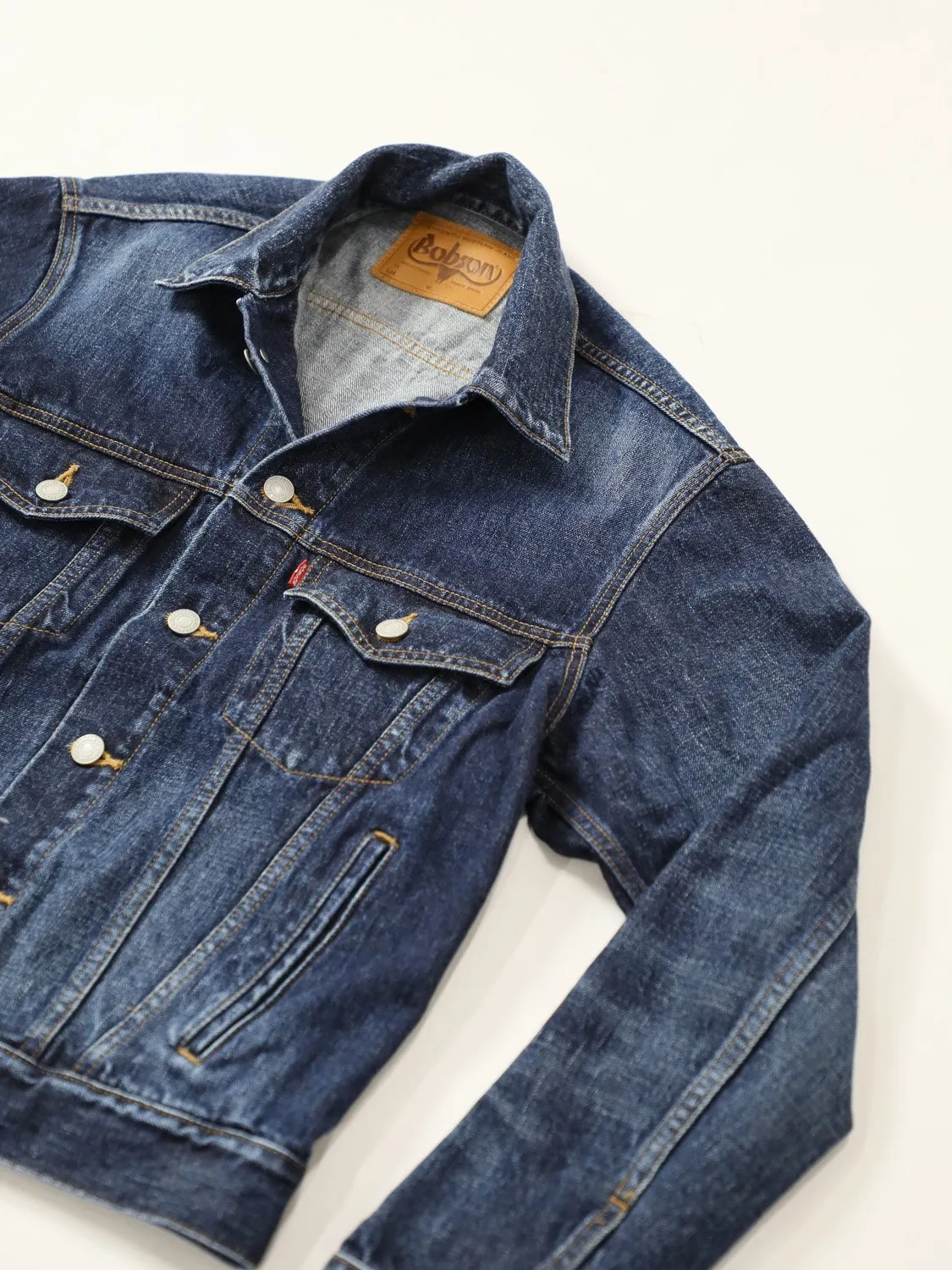 Premium denim jacket vintage wash unisex