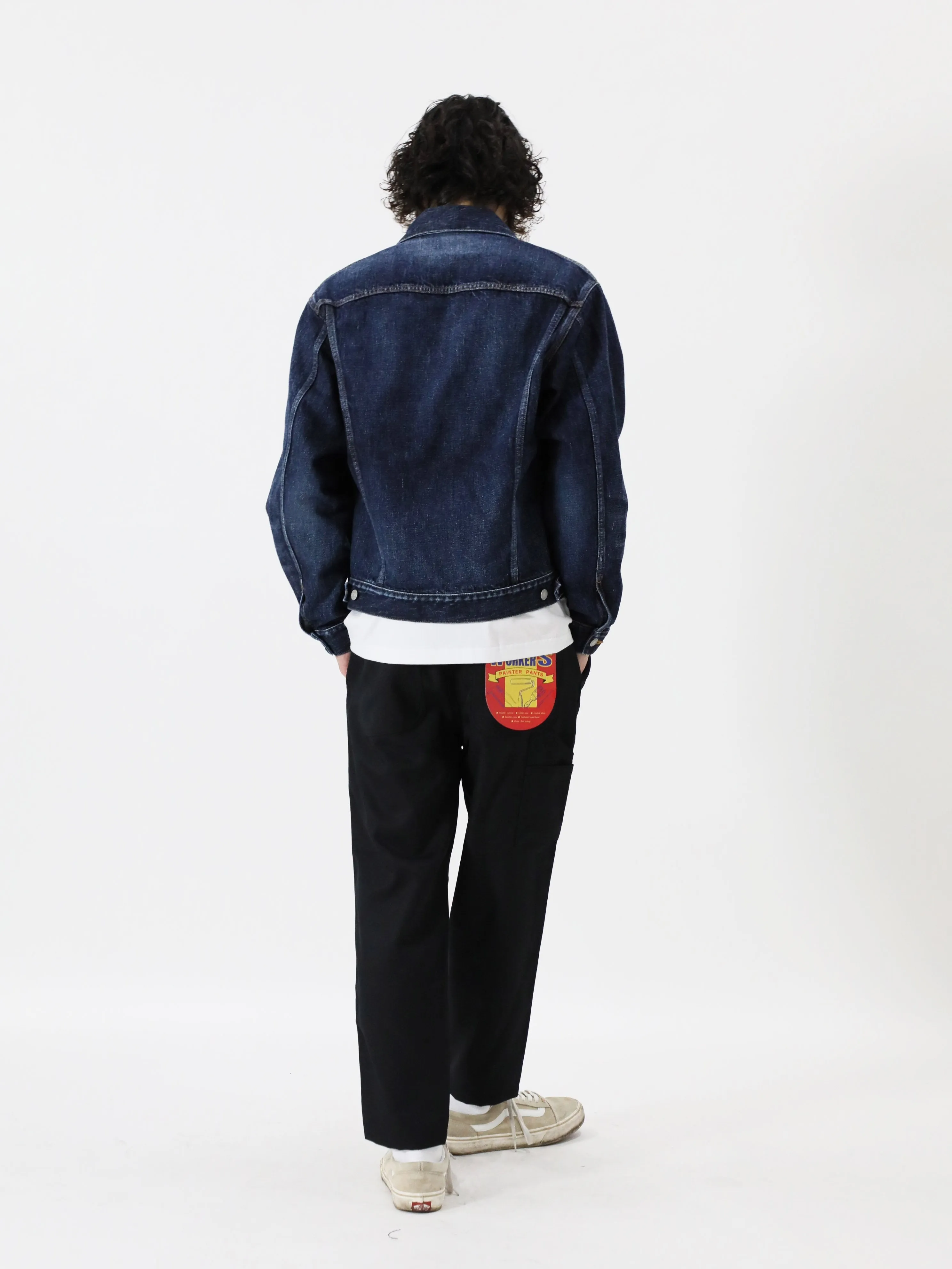 Premium denim jacket vintage wash unisex