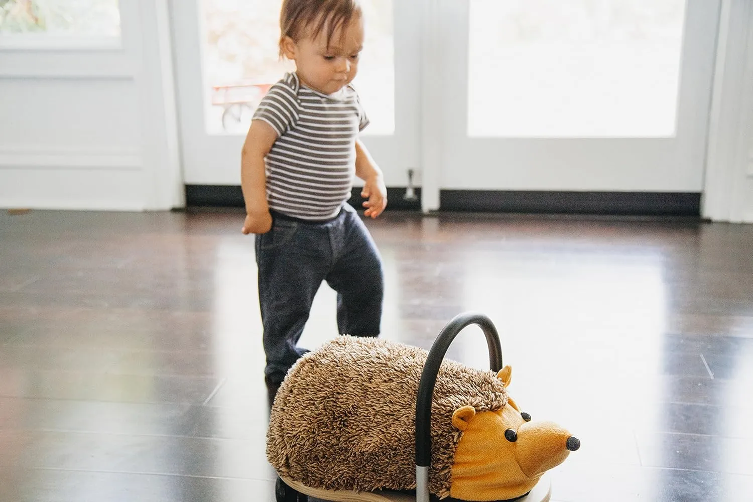 Prince Lionheart Wheely Ride-On Toy for Kids | Multi-Directional Casters | Helps Promote Gross Motor Skills and Balance | Hedgehog | Small
