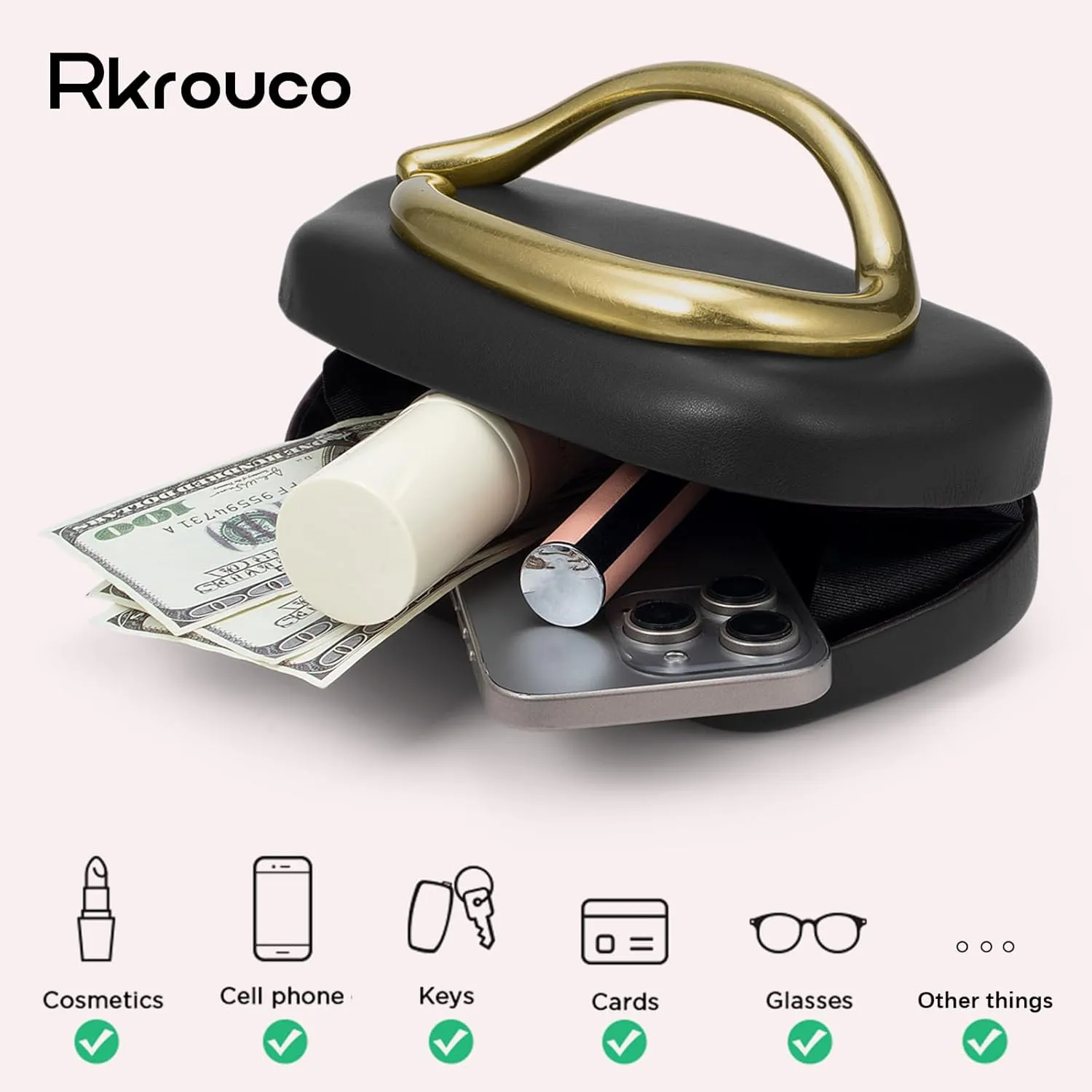 PU Leather Women's Evening Handbags Chocolates Clutch Purse Easy Match with Chain Crossbody Metal Decoration Shoulder Bag