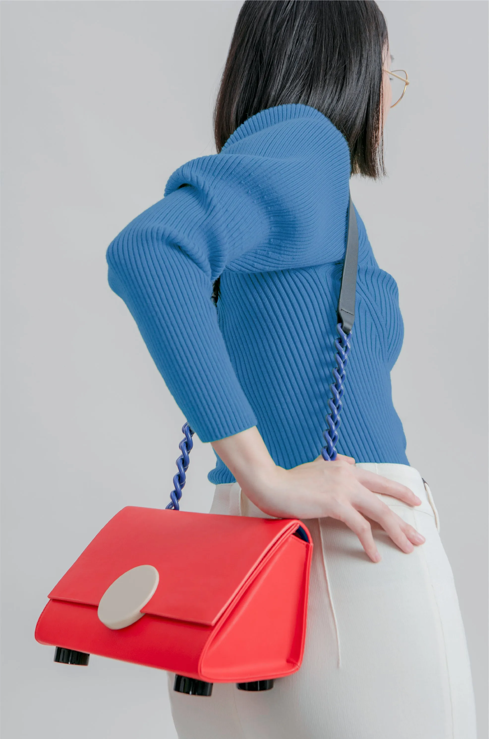 PYTHAGORAS' Shoulder Bag • Bright Red