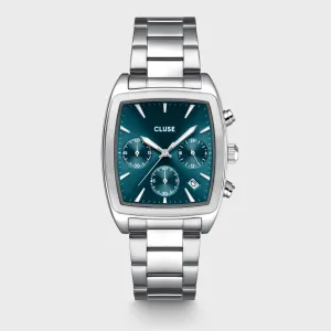 Quartaut Chrono Watch Steel, Blue, Silver Colour
