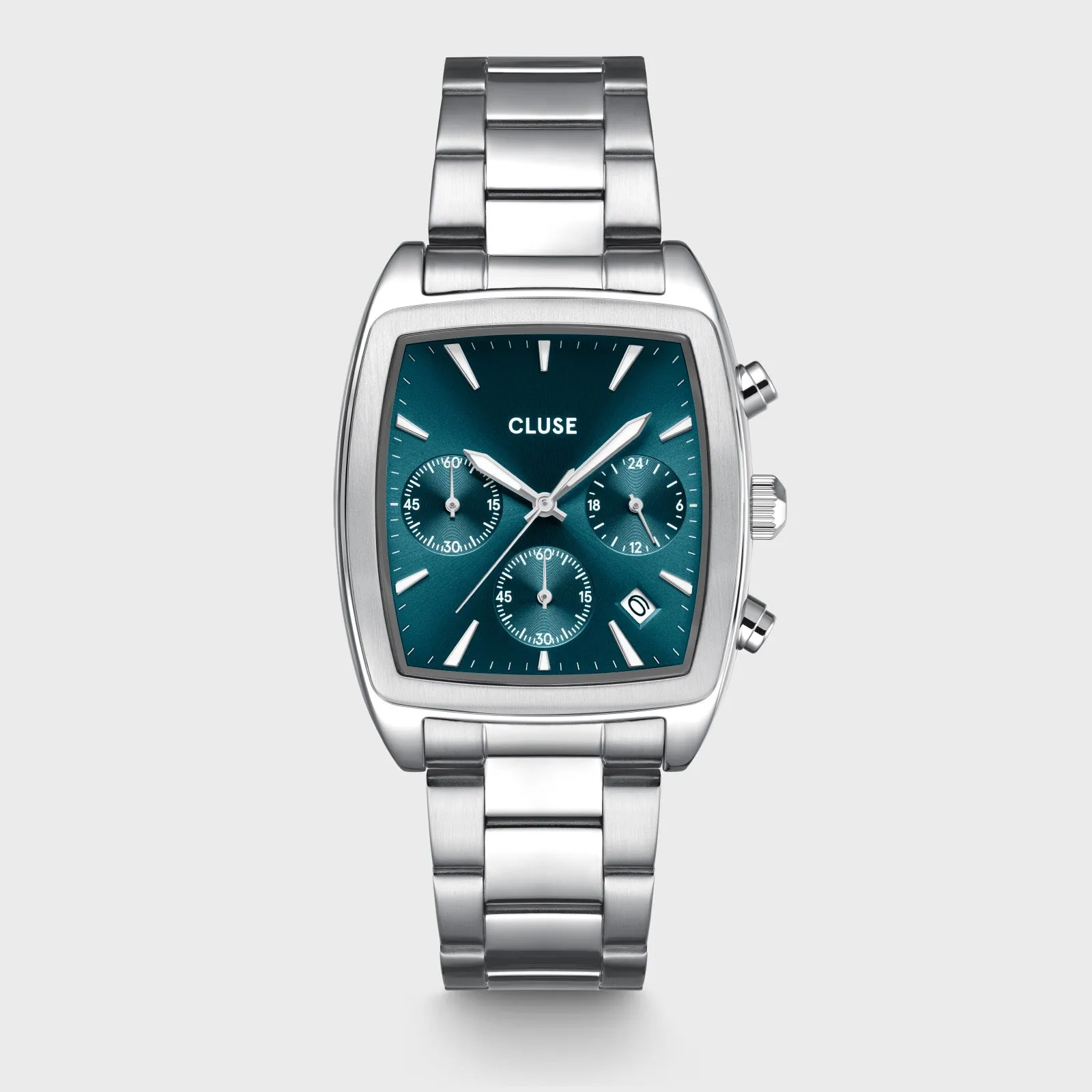 Quartaut Chrono Watch Steel, Blue, Silver Colour