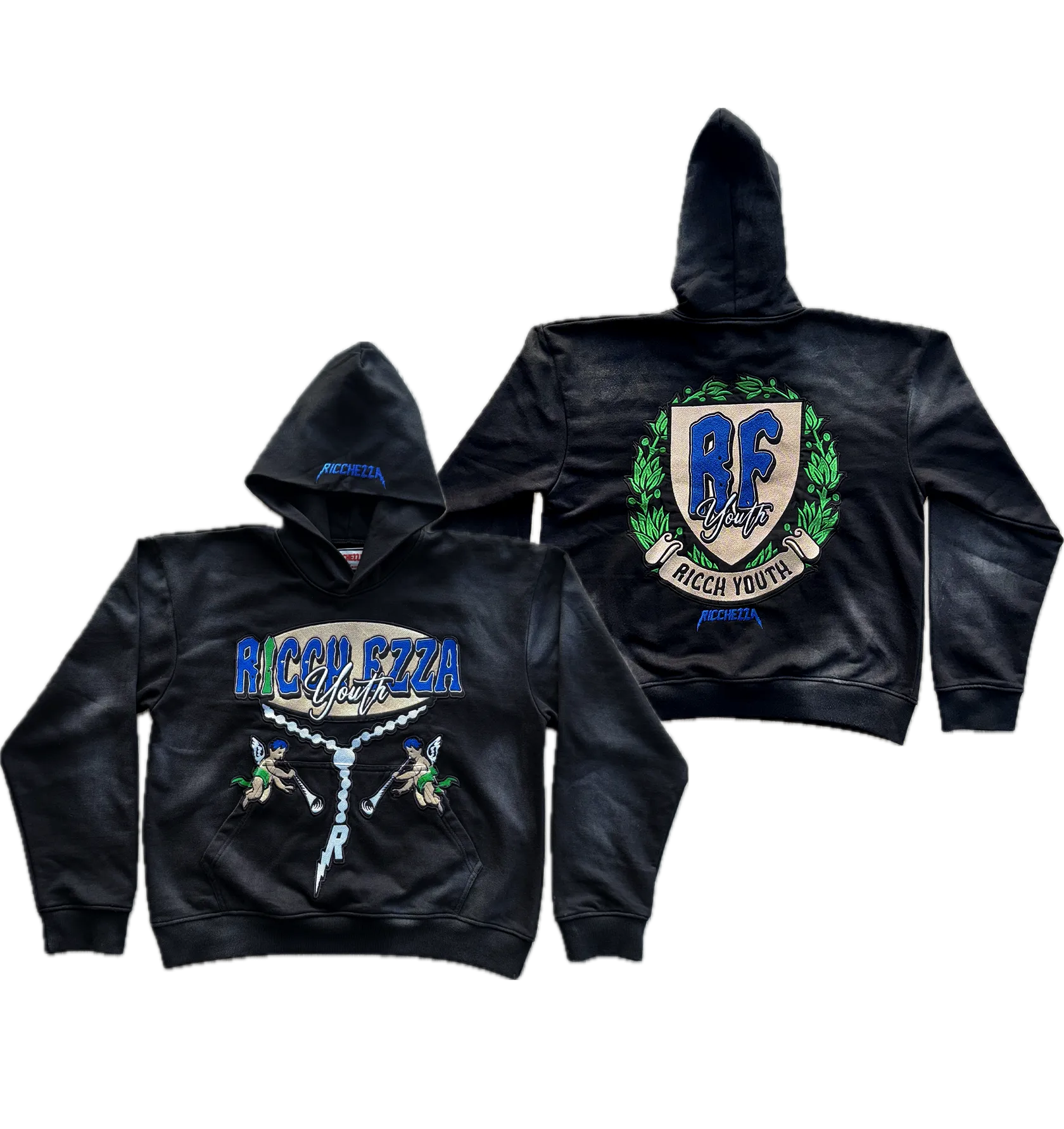 "Ricch Youth" Clouded Pullover Hoodie