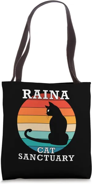 Raina Cat Sanctuary Group Family Reunion Name Tote Bag