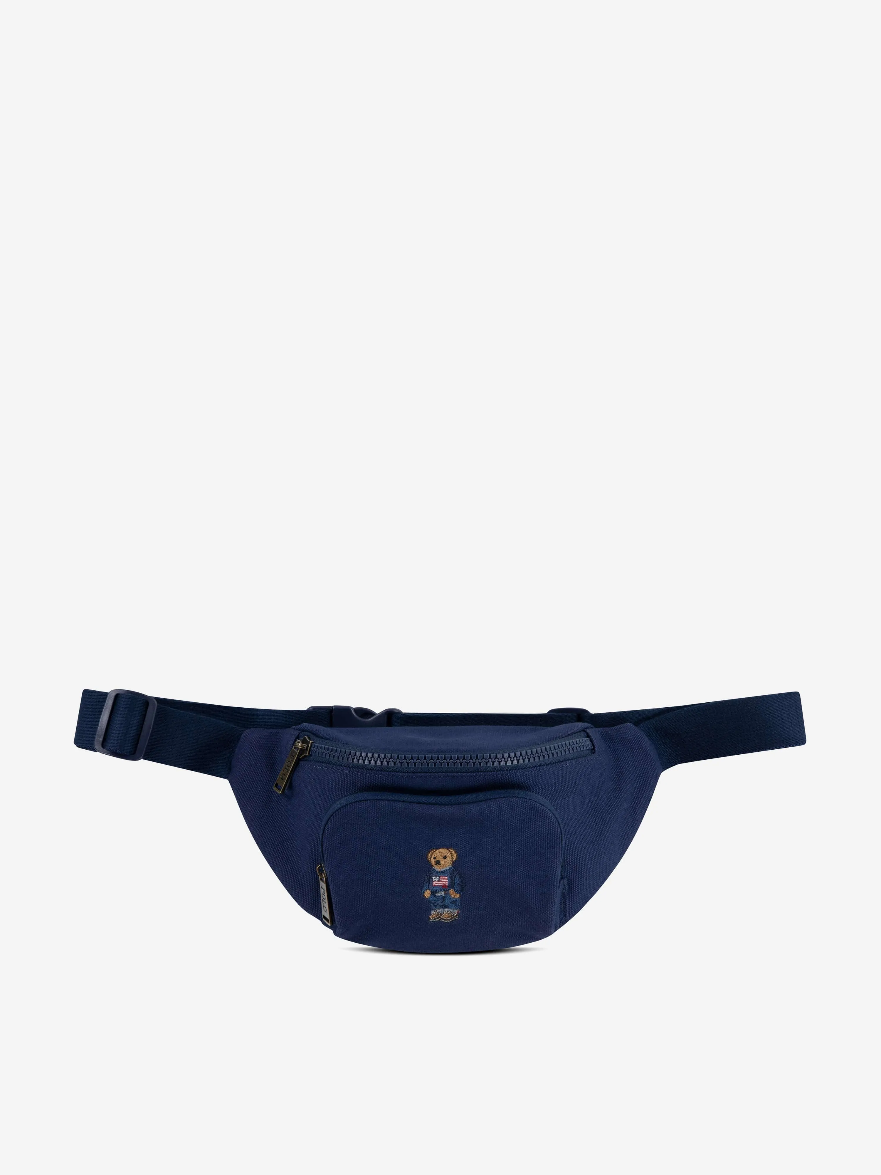 Ralph Lauren Boys Canvas Bear Belt Bag in Navy (24cm)