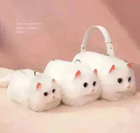 Realistic Handmade Cat Plush Handbag