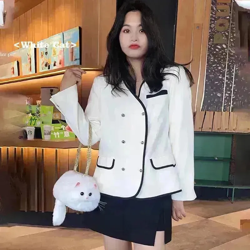 Realistic Handmade Cat Plush Handbag