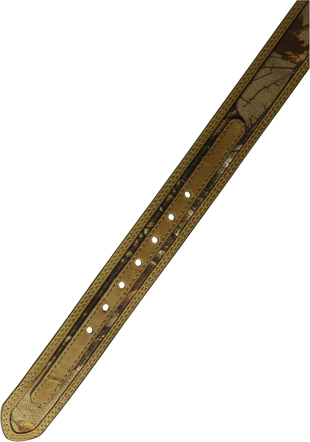 RealTree Camo Men's Camouflage Belt/tan Leather Trim